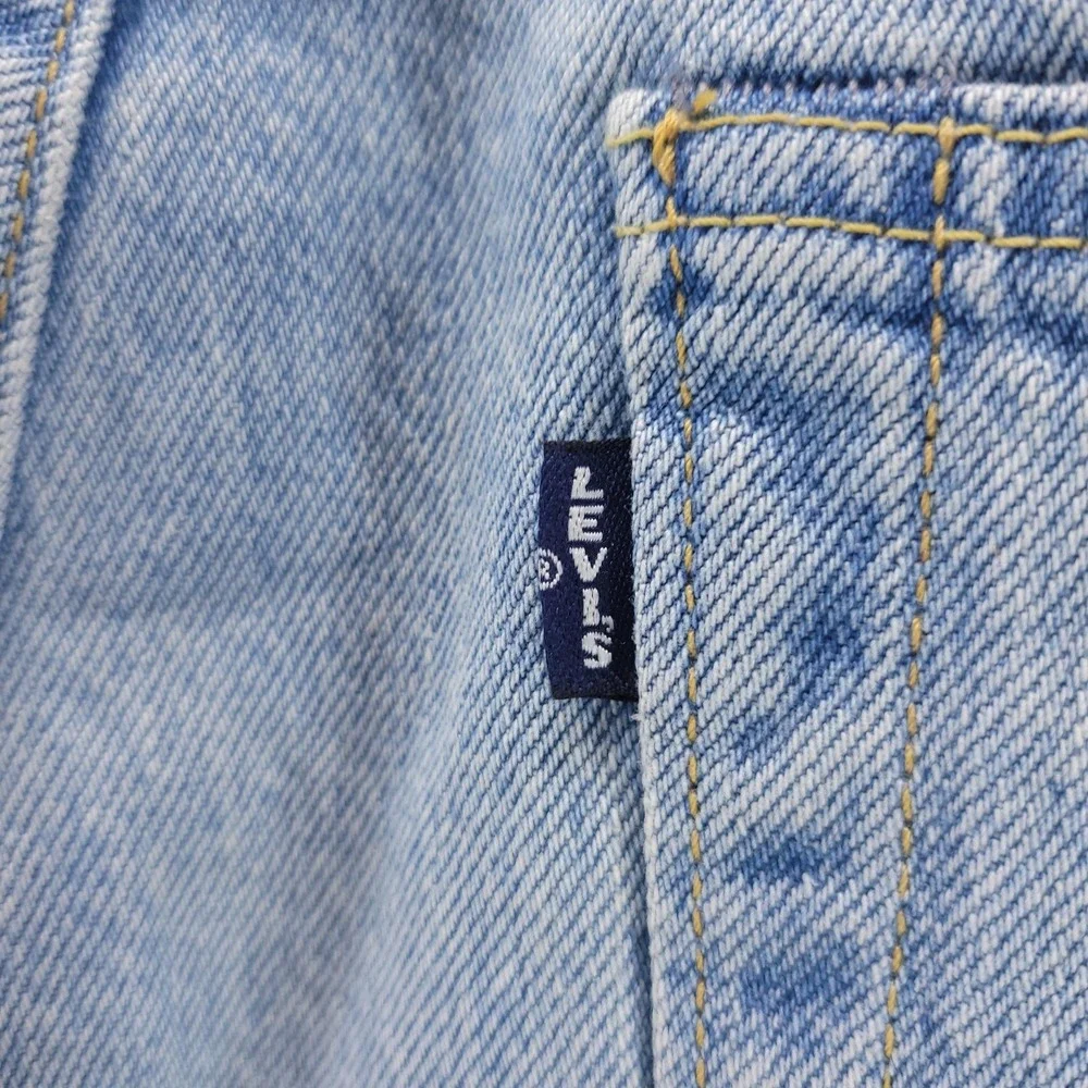 Levi's Jeans Mens 29x32 Blue 501 Straight Made in Japan Selvedge Patchwork Dist